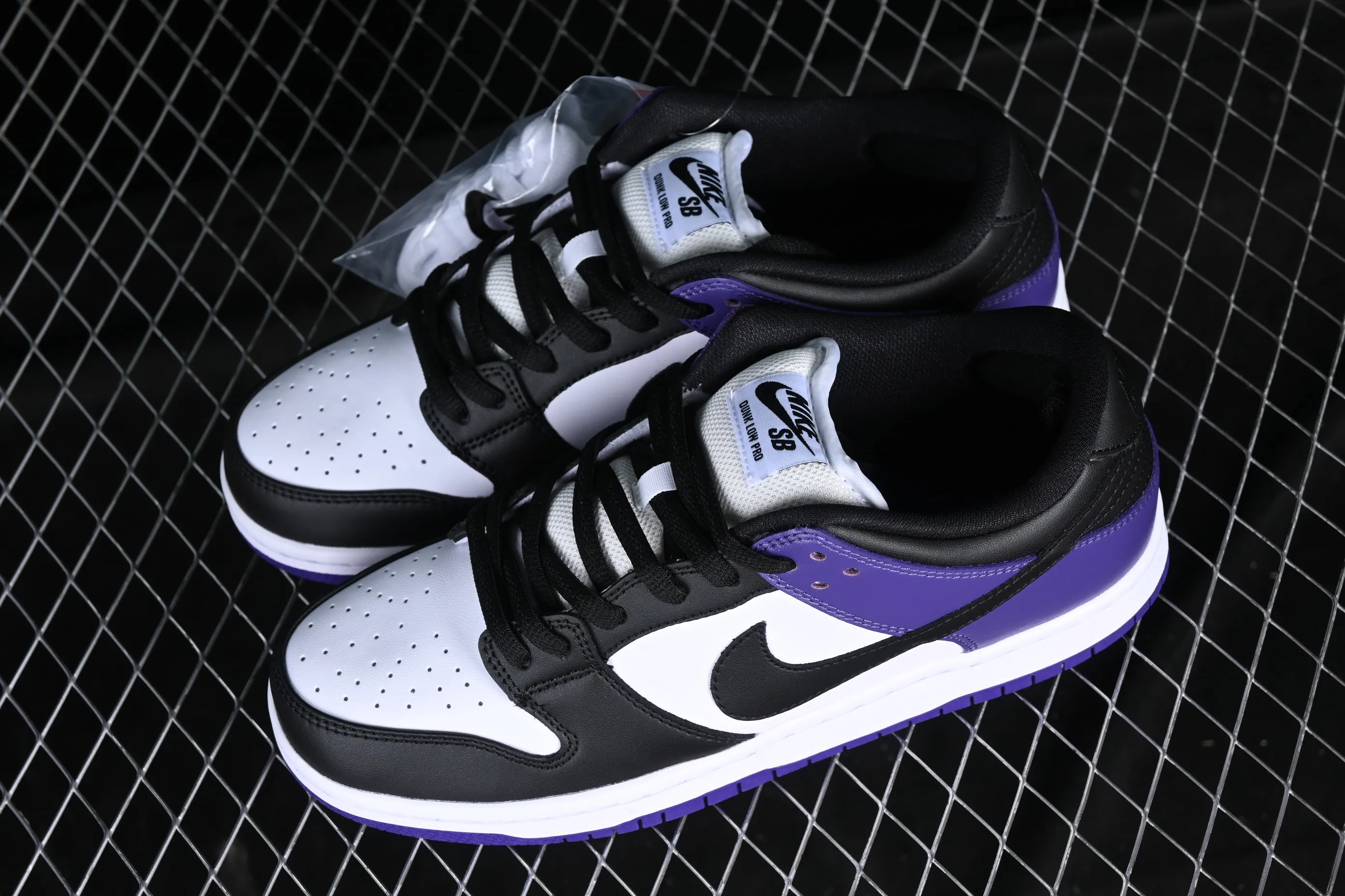 All categories Nk SB Dunk series Nk SB Dunk Low low-top sneakers Nk SB Dunk Low "Court Purple" black purple North Carolina blue low-top casual sports skateboard shoes BQ6817-500